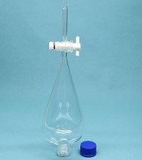 Pear Shape Separating Funnel with Outer Screw Cap