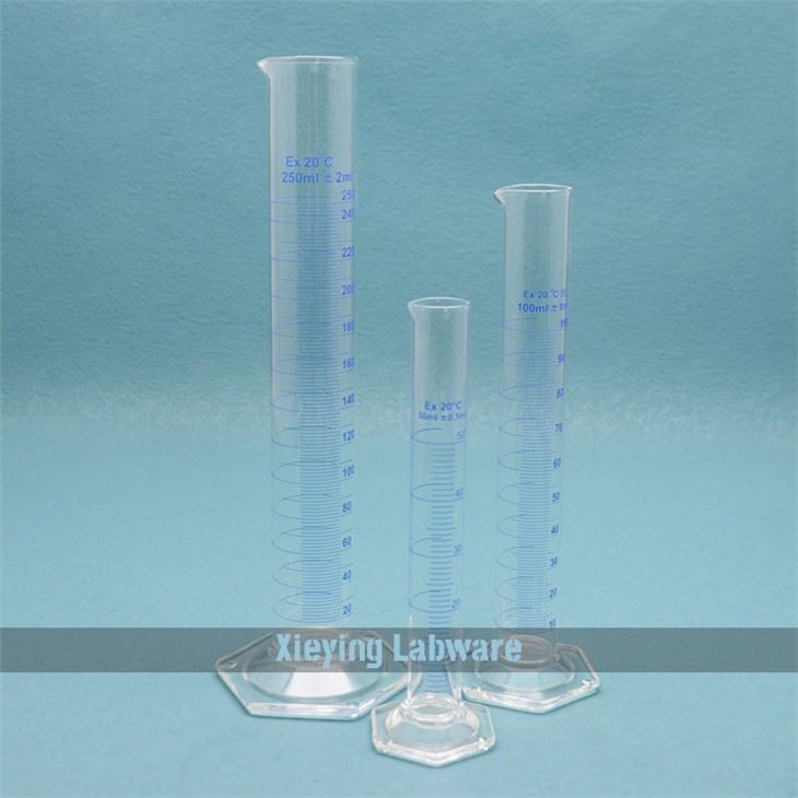250ml Measuring Cylinder with hexagonal base