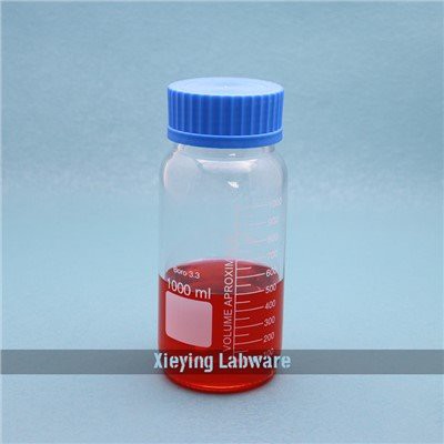 Reagent Bottle with Blue GL80 Lid